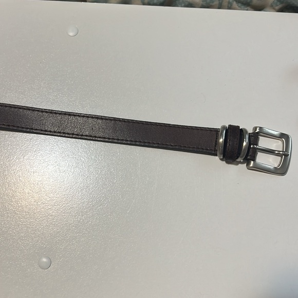 Dark Brown Genuine Leather Belt - Picture 3 of 9